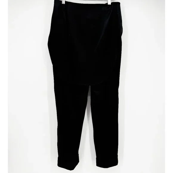 Hellessy Black Kooning satin trousers with shirttail overlay, size 4 - Picture 6 of 16